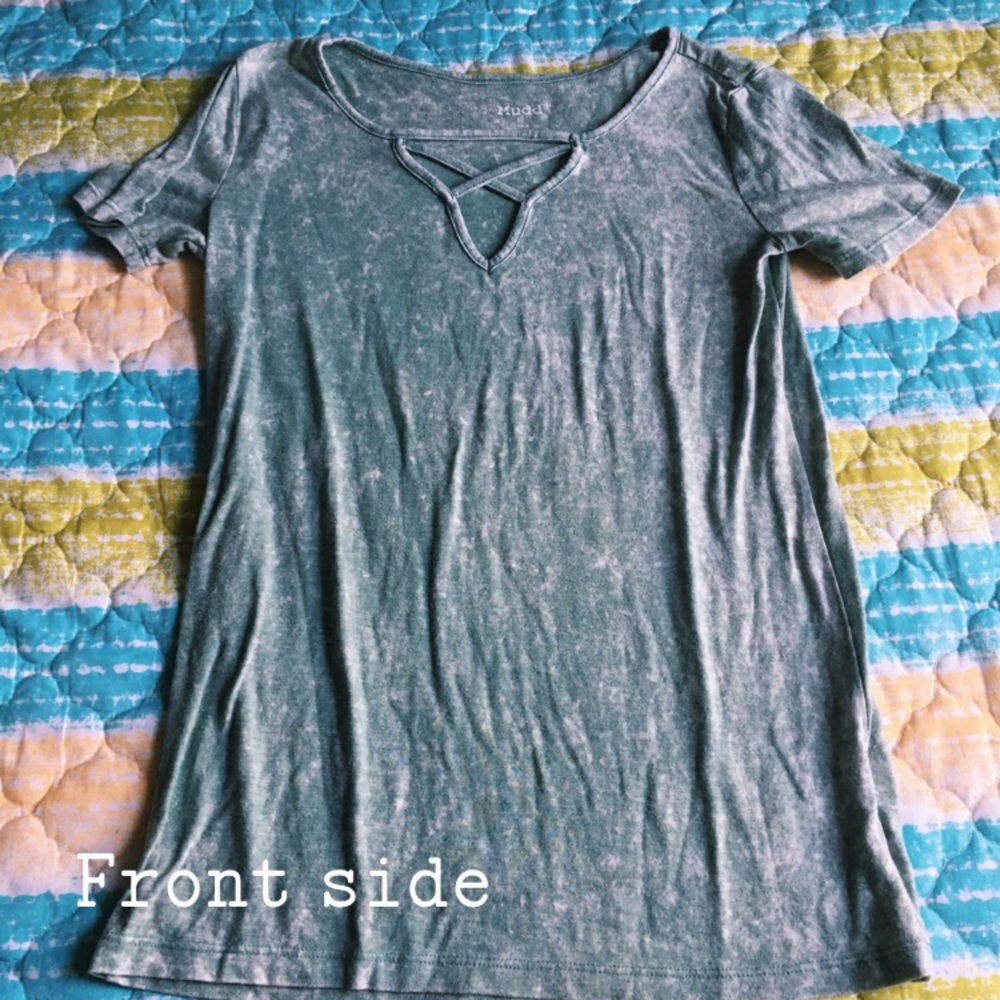 Juniors' Mudd® Crossover Front Tee